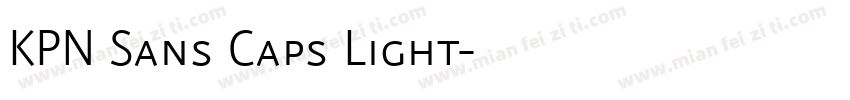 KPN Sans Caps Light字体转换